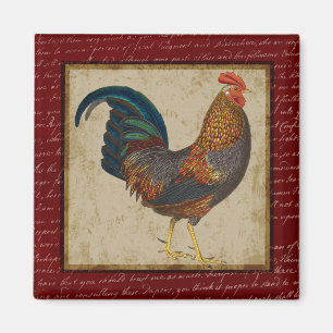 Aimant Rooster rouge