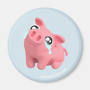 Aimant Rosa the Pig is Sad