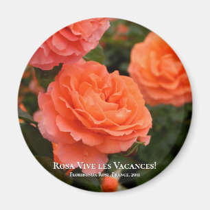 Aimant Rosa Vive les Vacances !