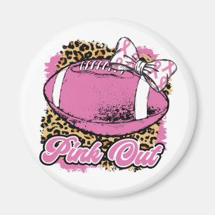 Aimant Rose Avec Balle De Rugby (Softball)