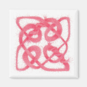 Aimant ROSE CELTIC KNOT Carré