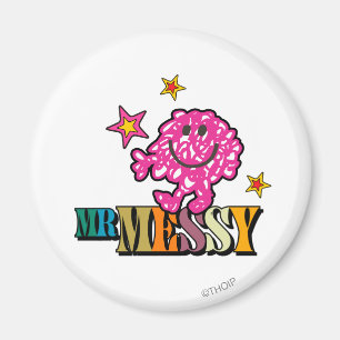 Aimant Rose clair M. Messy Étoiles Étincelantes