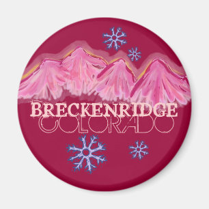 Aimant rose de Breckenridge le Colorado de