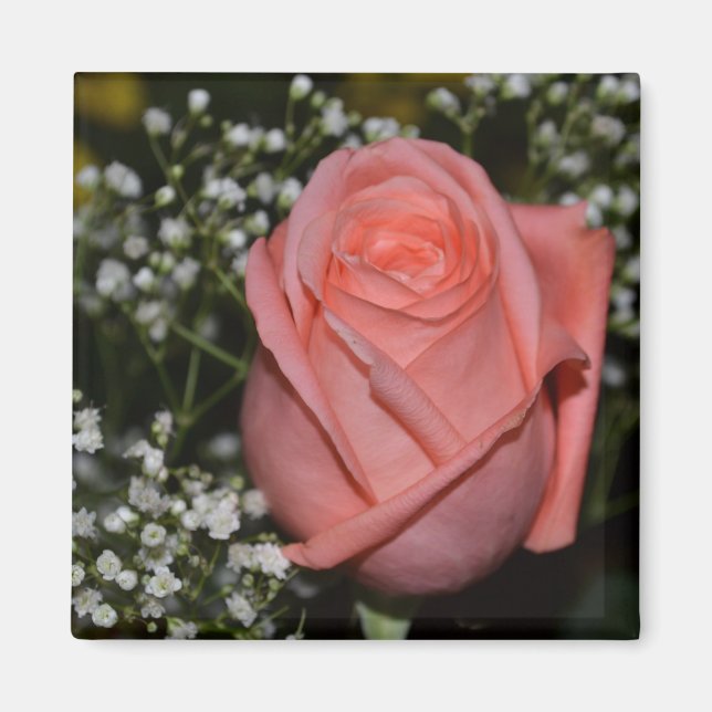 Aimant Rose de corail-005 (Devant)