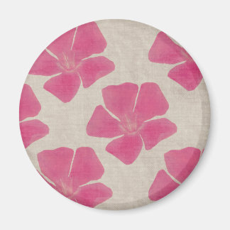 Aimant rose de motif de fleur