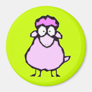Aimant rose de moutons