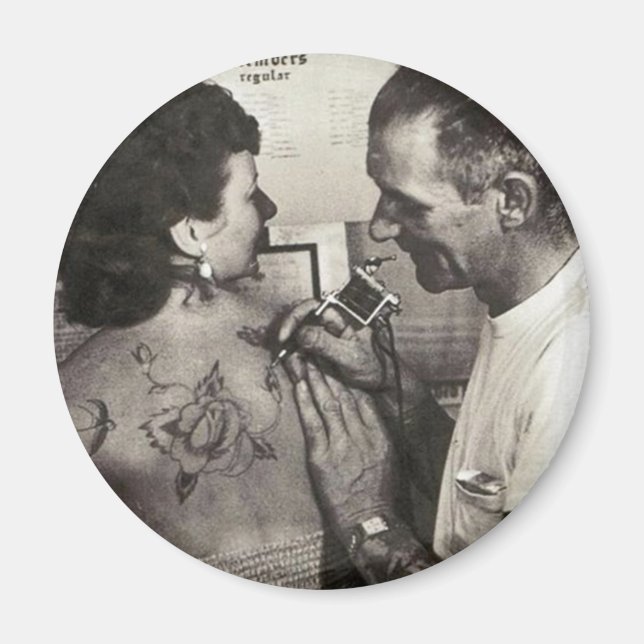 Aimant Rose de tatouages Al Shieferly (Devant)