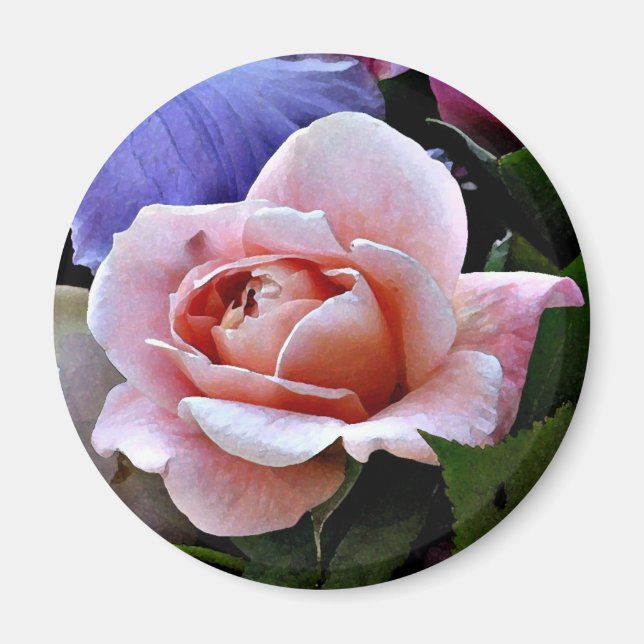 Aimant Rose délicat (Devant)