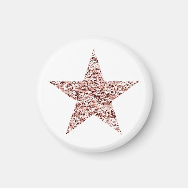 Aimant Rose Gold Sequin Twinkle Clipart Shining Star Clip (Devant)