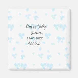 Aimant Rose mignon baby shower aquarelle moderne dat