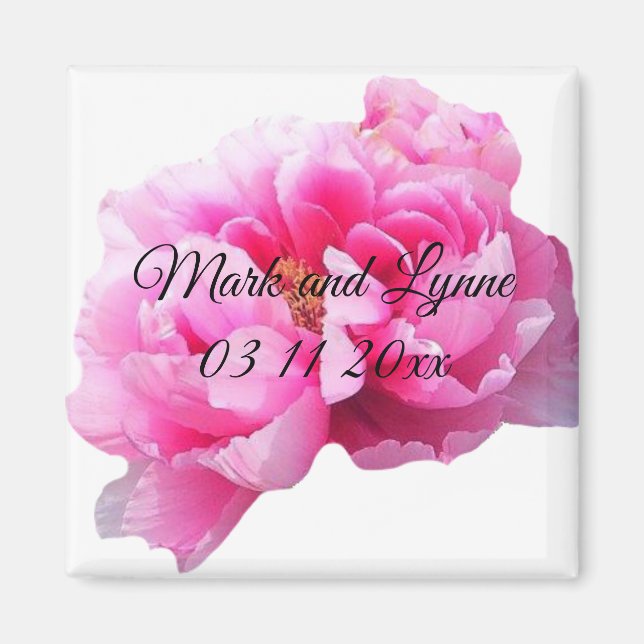 Aimant rose Peony (Devant)