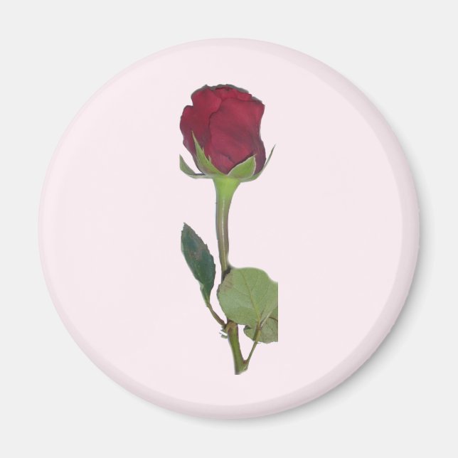 Aimant Rose rouge (Devant)
