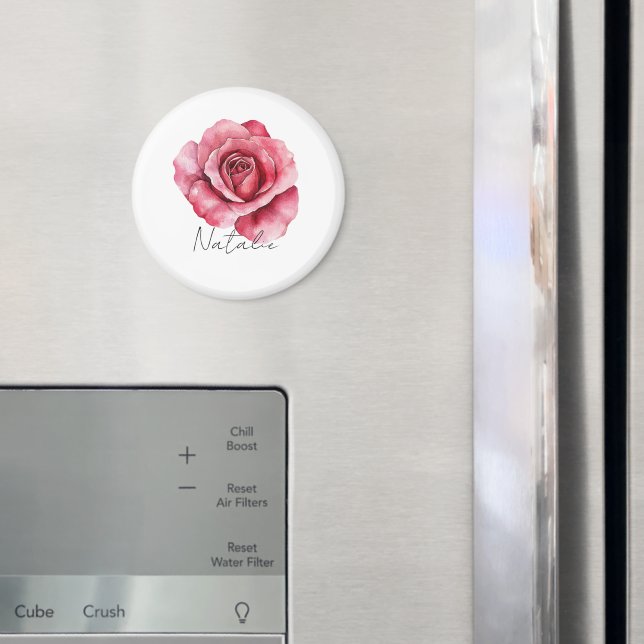 Aimant Rose rouge (In situ (réfrigérateur))