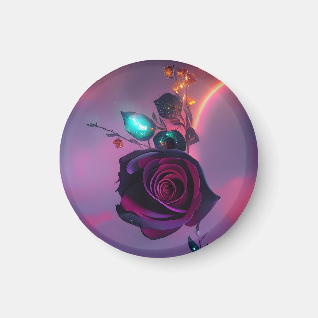 Aimant Rose Steampunk (Devant)