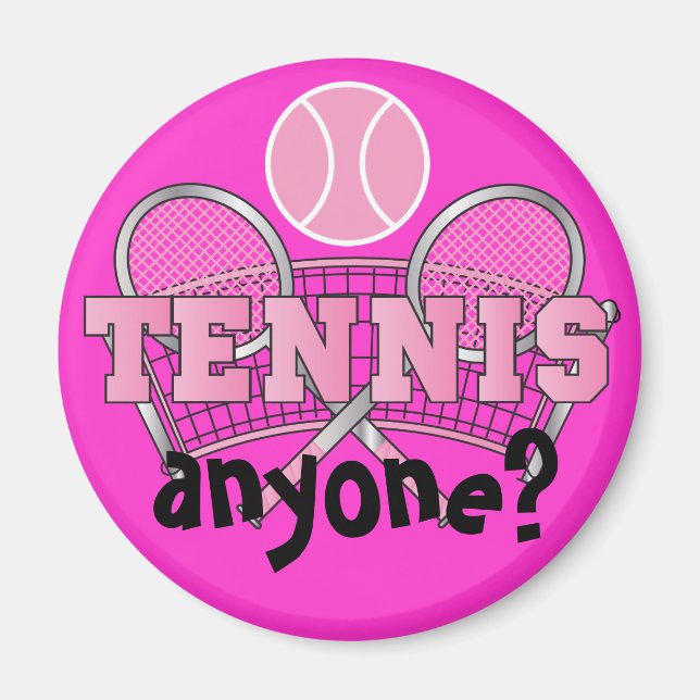 Aimant Rose | Tennis Qui Que Ce Soit ? (Devant)