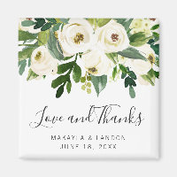 Roses Blanches Florales Verdure Mariage Faveur