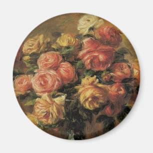 Aimant Roses dans un Vase de Pierre Renoir, Art Vintage