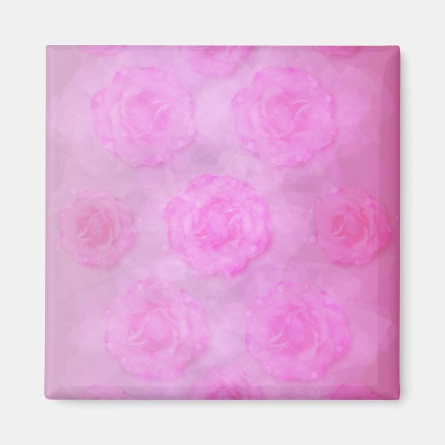 Aimant Roses d'aquarelle ROK (Devant)