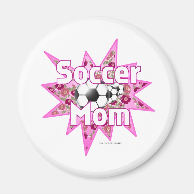 Aimant Roses de maman de football (Devant)