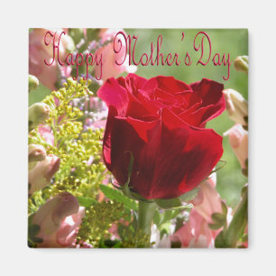 Aimant Roses pour Mère / Bonne Fête des Mères