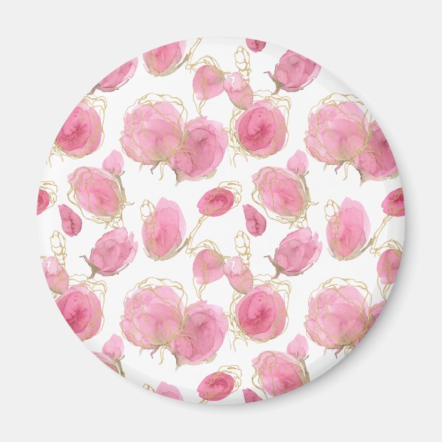 Aimant Roses roses (Devant)