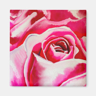 Aimant Roses roses rose aquarelle art
