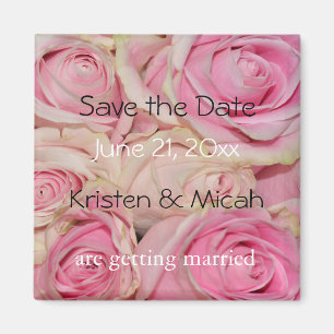 Aimant Roses roses roses Enregistrer la date