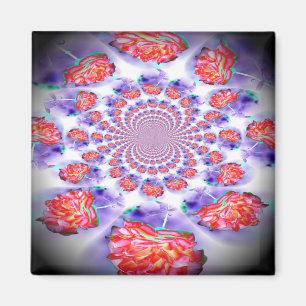 Aimant Roses roses scintillantes