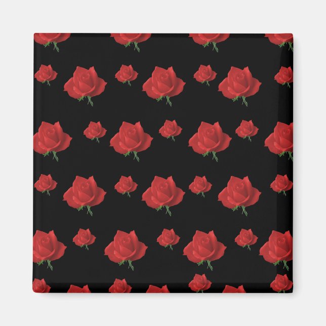 Aimant Roses rouges (Devant)
