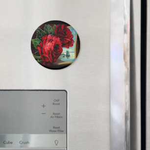 Aimant Roses vintages et voilier