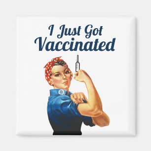 Aimant Rosie la riveuse vaccinée contre la Covid-19
