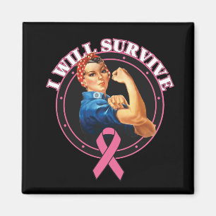 Aimant Rosie le rivoir je survivrai au cancer du sein