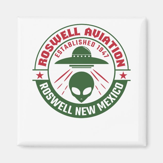 Aimant Roswell Aviation Fondée en 1947 (Devant)