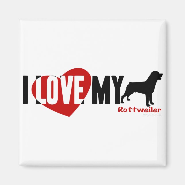 Aimant Rottweiler (Devant)