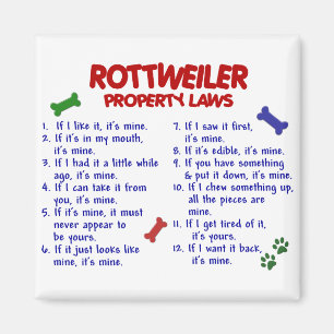 Aimant ROTTWEILER, propriété Lois 2