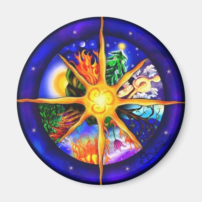 Aimant Roue de l'année (Devant)