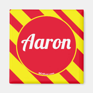 Aimant rouge Aaron/jaune