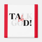 Aimant rouge, blanc et noir