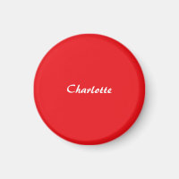 Rouge blanc Script élégant minimaliste Nom moderne
