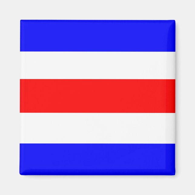 Aimant Rouge bleu Charlie (Devant)