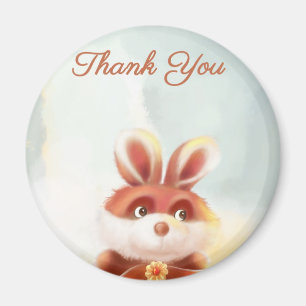 aimant rouge de Merci de lapin