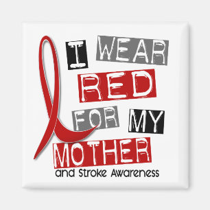 Aimant ROUGE d'USAGE de la course I POUR MA MÈRE 37