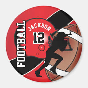 Aimant Rouge et Noir personnalisent le football