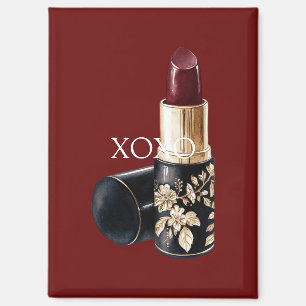 Aimant Rouge rouge rouge rouge rouge rouge floral noir