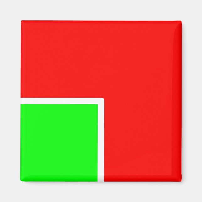 aimant rouge vert 042 (Devant)