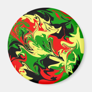 Aimant Rouges, Jaunes, Noires et Vertes
