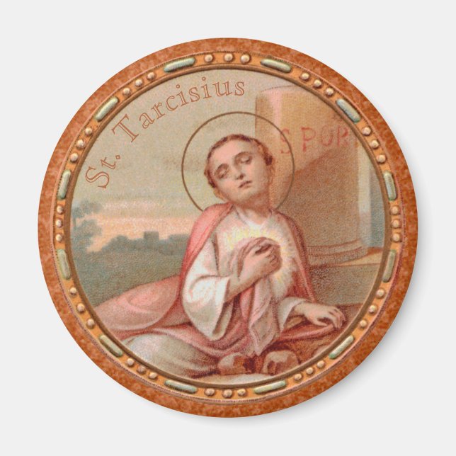 Aimant Roundel Saint-Tarcisius de Rome (BF 004) (Devant)