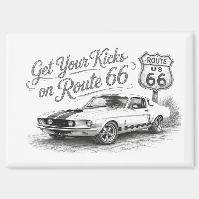 Aimant Route 66 (Recto)