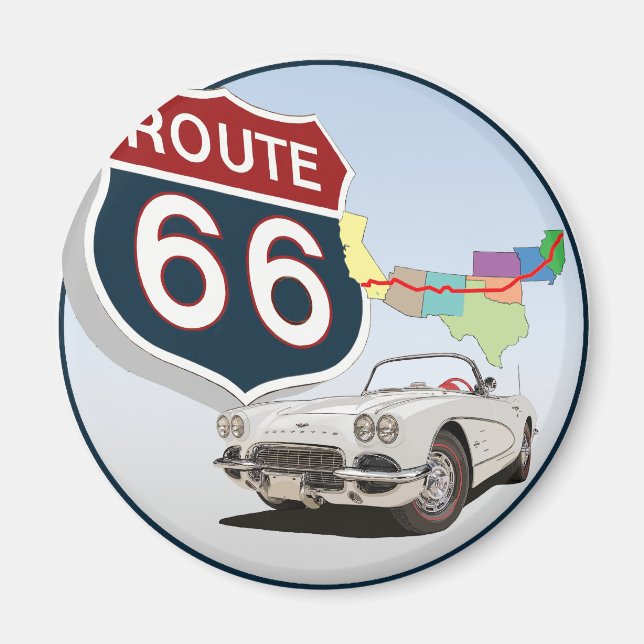 Aimant Route 66 (Devant)