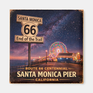 Aimant Route 66 Fin de la piste Pier Frigo Art